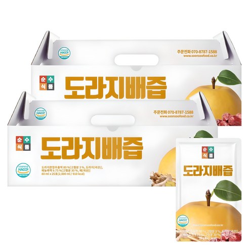 순수식품 도라지배즙, 80ml, 50개