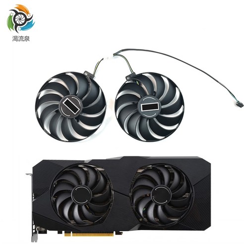 그래픽카드냉각 쿨러팬 ASUS Radeon RX 5700XT 5600 XT 듀얼 EVO OC T129215SU 4 핀 신제품, 1.2 PCS