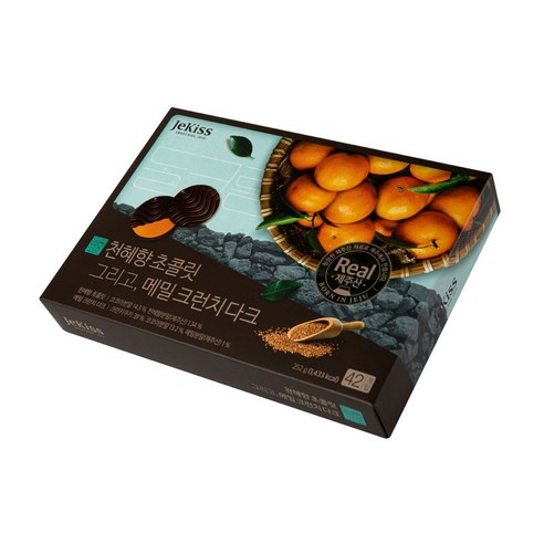 맛과 건강을 동시에! 제키스 천혜향 초콜릿과 메밀크런치다크 42개입