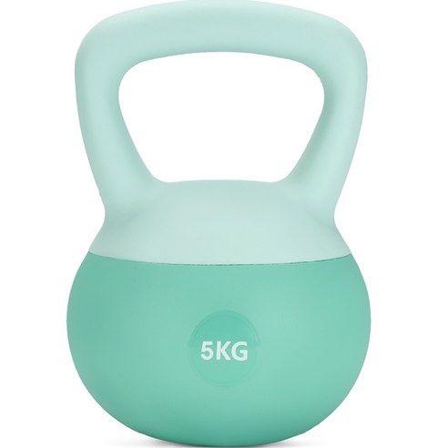 스포츠 말랑말랑 소프티 케틀벨 PVC 아령, 1개, 그린, 5kg