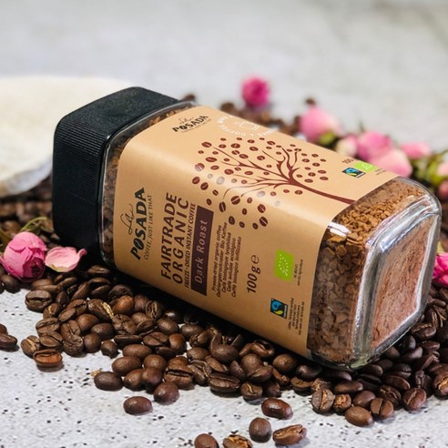 진한 로스팅의 유기농 공정 무역 다크 로스트 커피