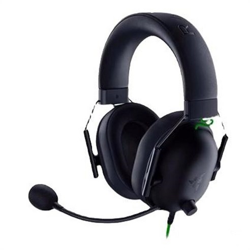 게이밍헤드셋 컴퓨터헤드셋 콜센터헤드셋 Razer-BLACKSHARK V2 X 헤드폰 E-스포츠 게임 헤드셋 마이크 포함 게임용 이어폰 유선 PC PS4 7.1 서라운드 사운드 비, [03] black