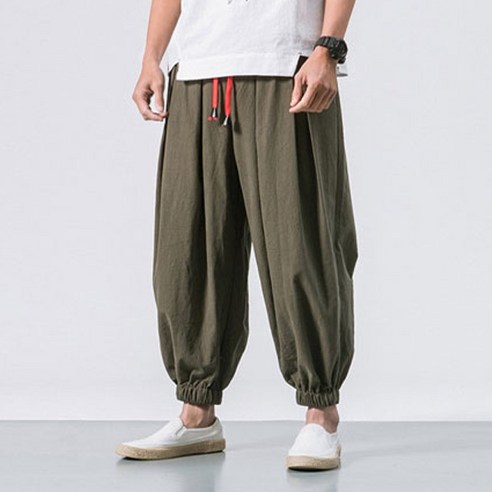 땀 때문에 찝찝한 여름, 시원하고 스타일리시하게! 남성 아이스 하렘 조거 팬츠 솔직 후기 하렘바지