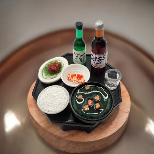금명 납골당 미니어쳐 족발 납골당족발 소주 납골당꾸미기 수작업 미역국 봉안당꾸미기 봉안당족발 납골당미니어처 생일상 제사상 추모관 추모공원, 혼합색
