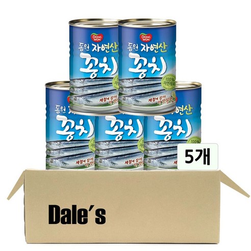 데일즈기획 동원 꽁치 캔 통조림, 300g, 5개