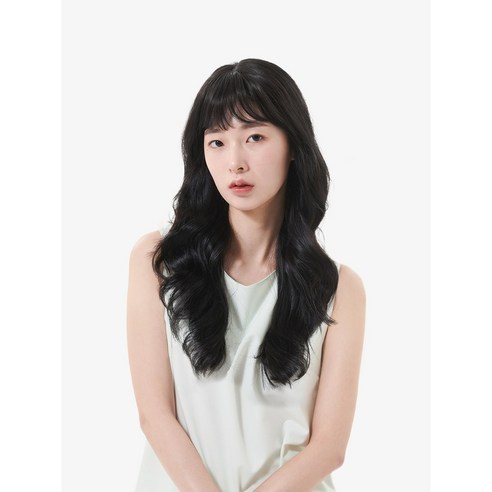 클립스 여성 정수리 부분 수제 탑커버 가발 _나나, 01 내츄럴 블랙, 1개