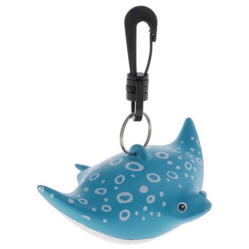 Xzante 만화 물고기 스쿠버 다이빙 마우스 피스 방진 커버 레귤레이터 홀더 클립 안전 2 단계 보호 액세서리, 파란색