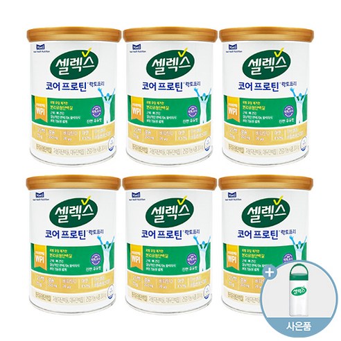 셀렉스 셀렉스 코어프로틴 락토프리 6캔+보틀, 싱글(6캔)+보틀1개