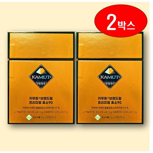 그레인온 카무트 브랜드밀 프리미엄 효소 90 3g, 90g, 2개