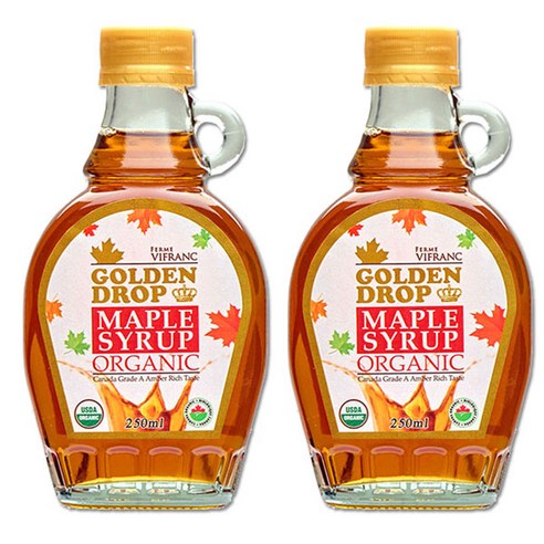 골든드롭 유기농 메이플 시럽 250ml*2개, 250ml, 2개