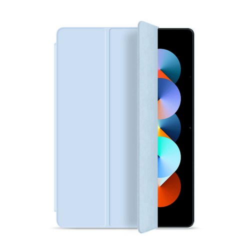 레노버 Xiaoxin Pad 2024 테블릿 11인치 플립 커버 슬림 케이스+강화유리필름, 블루