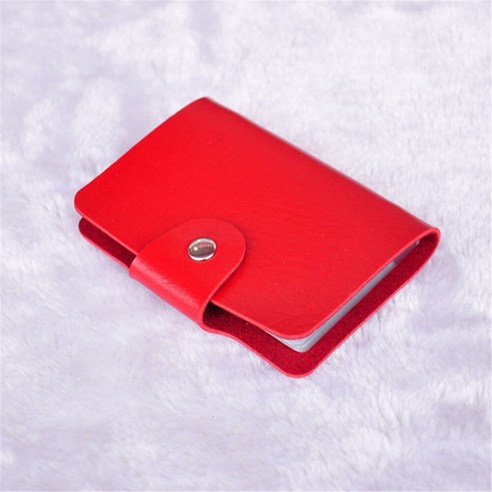 YJQ 신용 카드 ID 카드 지갑 현금 홀더 정리 케이스 팩 1 개 비즈니스 신용 카드 홀더 은행 카드 패키지 가방, style1 red, 하나