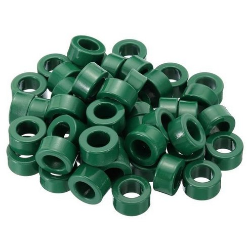 PATIKIL 페라이트 토로이드 코어 EMIRFI 필터용 50Pcs 0.8 ODx0.5 IDx0.4 H 링 변압기 녹색, 50_0.8