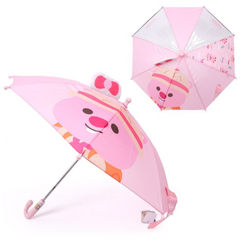 귀여운 루피 리본 입체 수동 안전 우산
