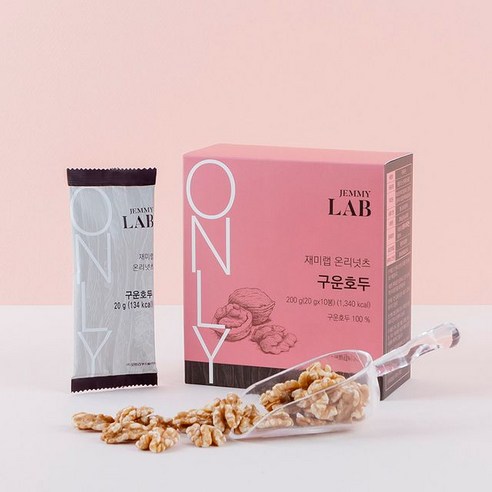 오트리 [오트리] 재미랩 온리넛츠 구운호두 20g x 10입, 10개