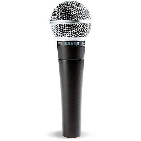 슈어 SHURE SM58K-LC 보컬 마이크 라이브 교회 마이크