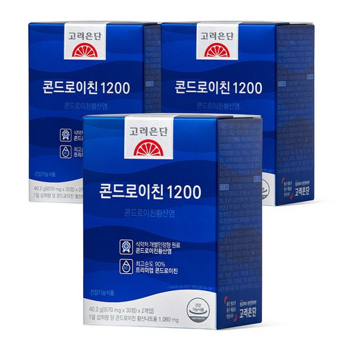 고려은단 콘드로이친 1200, 3개, 60정