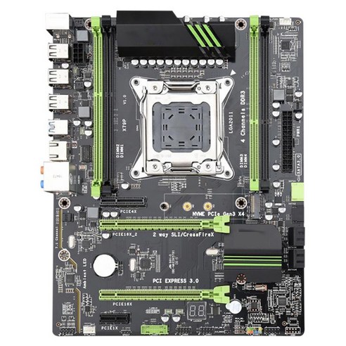 X79P 컴퓨터 마더 보드 LGA2011 핀 프로세서 DDR3 4 채널 메모리 컴퓨터 게임 마더 보드 적합 인텔에 적합, 보여진 바와 같이, 하나