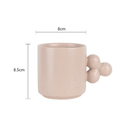 [다나에]홈 세라믹 머그잔 단색 우유 커피 컵, 핑크, 201-300ml