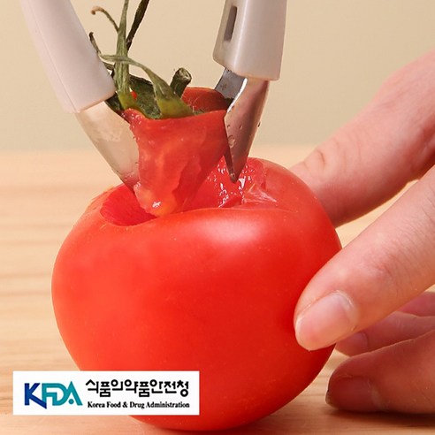 잇츠타임 과일 딸기 토마토 꼭지 제거기 피치, 1개