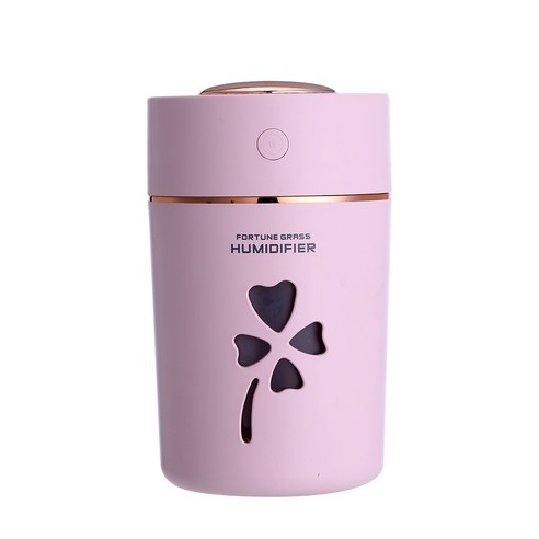 DFMEI 아이디어 가습기 차량용 펀칭 칠색 야광등 수분 가습기 usb 충전 테이블 침실 가습기, [특허몰드] 핑크, 럭키풀 가습기 USB 없음