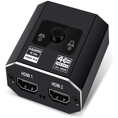 Sunlink HDMI 호환 스플리터 4K 60HZ HD2.0 PS5 양방향 1x2/2x1 어댑터 스위처 2 에서 PS4 TV 박스 HD 스위치에 대 한 밖으로, As shown