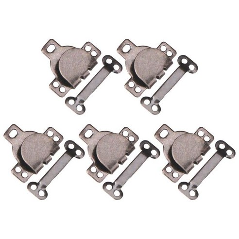 5pcs 금속 바지 패스너 허리 조임쇠 걸쇠 의류 공예 고정 도구 브래지어 후프 액세서리, 스타일 10 그레이, 작은, 구리