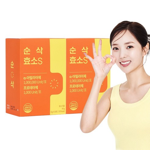 휴온스 순삭 효소S 30p, 90g, 4개
