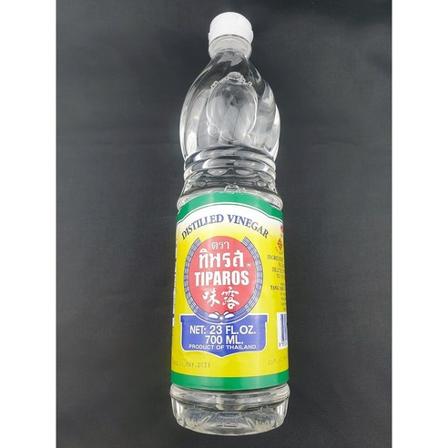 태국 티파로스 사탕수수 발효 식초 TIPAROS VINEGAR 사탕주정 새콤 700ml, 1개