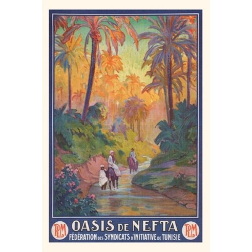 (영문도서) Vintage Journal Nefta Oasis Tunisia Travel Poster Paperback, Found Image Press, English, 9781648112263