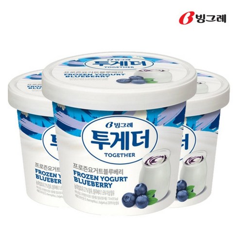 빙그레 투게더 프로즌요거트블루베리홈 3개 아이스크림