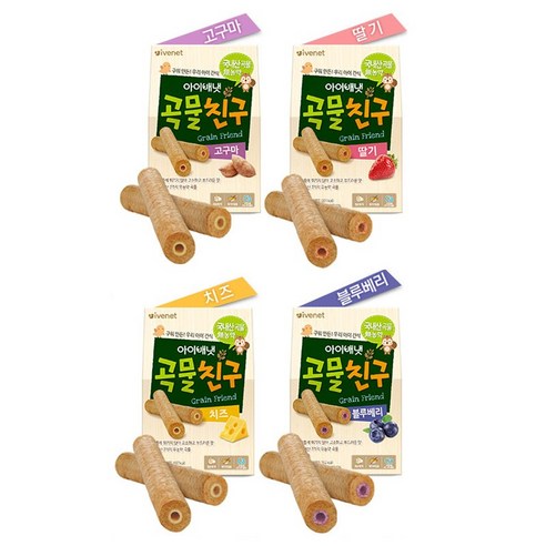 아이배냇 곡물친구, 블루베리, 40g, 6개