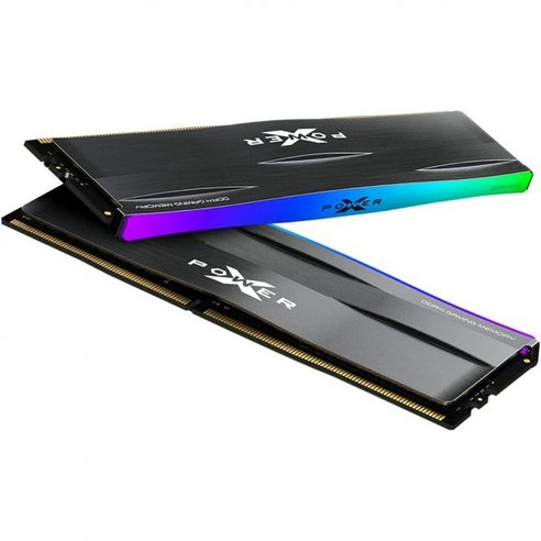 실리콘 파워밸류 게이밍 DDR4 RAM 32GB 2x16GB 3200MHz PC4 25600 288핀 CL16 1.35V UDIMM 데스크톱 메모리 모듈 히트싱크 그레이 SP0, 32GB (16GBx2) - DDR4 3200 RGB_