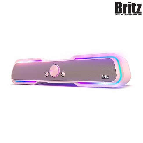 게이머를 위한 핑크색의 고음질 사운드: 무료 브리츠 BZ-SL10 PC 사운드바
