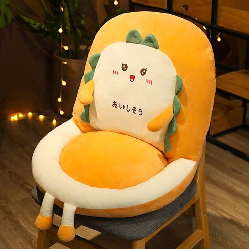 DFMEI 게으른 바닥 매트 다다미 매트 일본식 이불 쿠션 가정용 의자 베이 창 바닥 매트 플러시 겨울, 라운드 눈 미소, 대형 50X50x40cm (비)