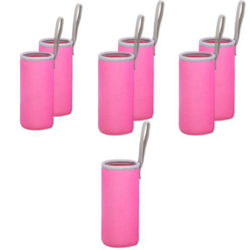 블럭마트 네오플랜 보온보냉 물병주머니 420ml, 핑크, 7개