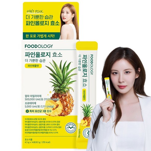[푸드올로지] 파인올로지 효소 유산균 곡물 발효 효소제, 14회분, 42g, 1박스