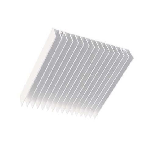 증폭기 LED를 위한 큰 알루미늄 방열판 냉각 핀 냉각기 100x100x18mm, 설명, 실버