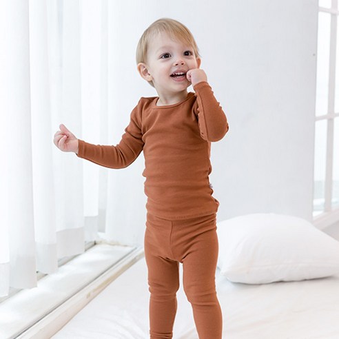 아바마 아기 유아 데일리 긴팔 실내복 가을 겨울 내복