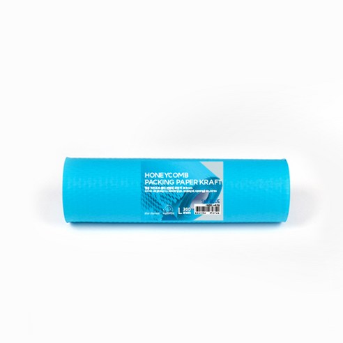 PaperPhant 벌집 크라프트 종이 완충재 포장지 300mm(폭) 85M(길이), 스카이 블루, 1개