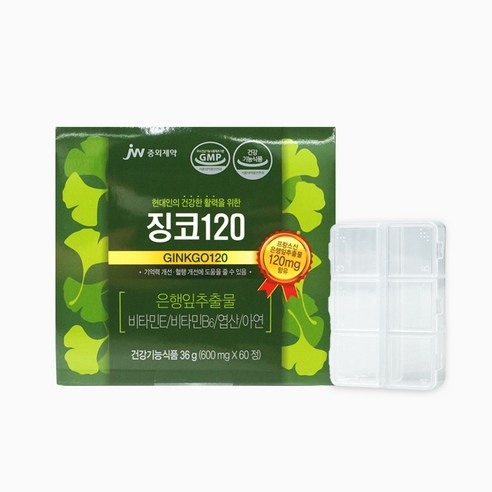 은행잎추출물 징코플러스 60대영양제 공부영양제 은행잎영양제 은행잎 플라보놀배당체 GINKGOBILOBA, 60정, 1개