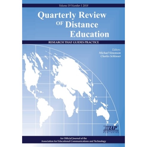 (영문도서) Quarterly Review of Distance Education Vol 19 Num 1 2018 Paperback, Information Age Publishing, English, 9781641133647