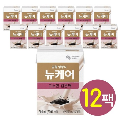 뉴케어 고소한 검은깨 빨대형 30팩 200ml, 30개 — 뉴케어 고소한 검은깨 빨대형 음료 30팩 200ml, 30개 뉴케어 고소한 검은깨 빨대형 30팩 200ml, 30개 — 뉴케어 고소한 검은깨 빨대형 음료 30팩 200ml, 30개