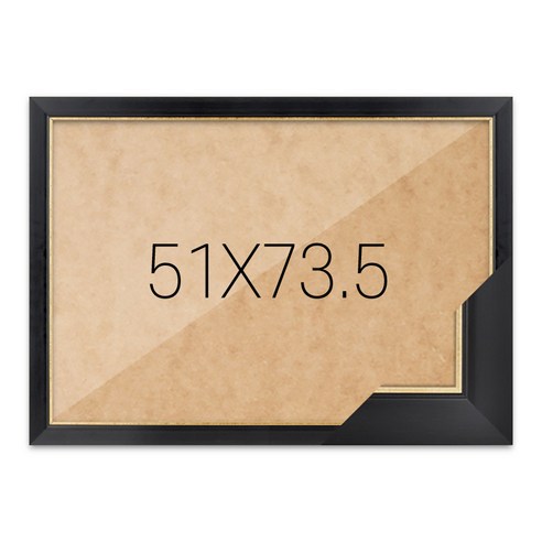 1000피스 퍼즐액자 51x73.5 (퍼즐전용유액 포함), 06. 슬림형 엣지블랙, 1개