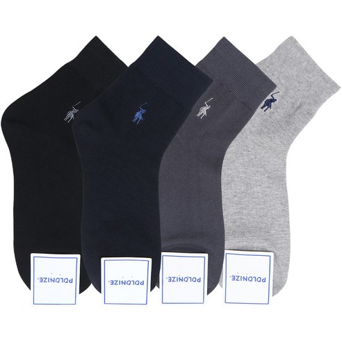 격조 높은 스타일의 완성, 폴로나이즈 단목 자수 양말 세트