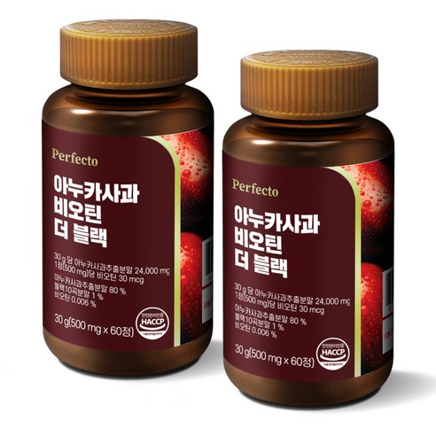 퍼펙토 아누카사과 비오틴 더 블랙 30g, 2개