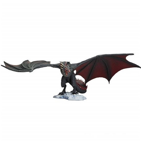왕좌의 게임 아이스 비세리온 드래곤 블랙 드라카리스 용 피규어 19cm, 블랙 드래곤 / 드로곤, 1개