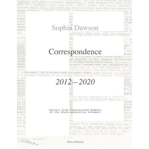 Correspondence Paperback, Maria Editions, English, 9780996282284