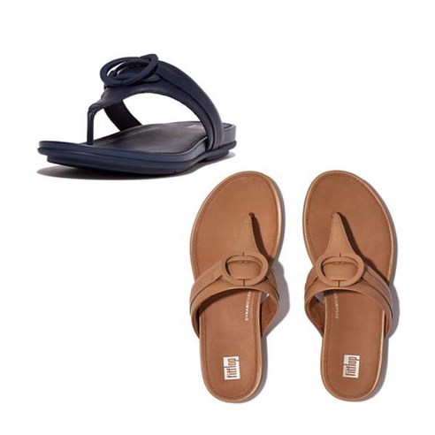 [핏플랍(슈즈)] [공식★빠른배송] 핏플랍 그라시에 쪼리슬라이드 레더 여성(FS9-A21/