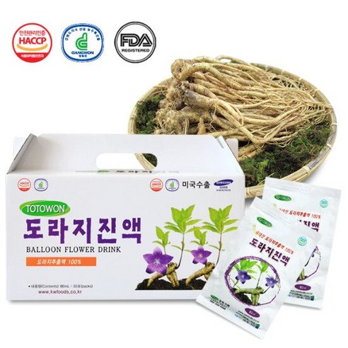 [토토원] 강원식품 도라지진액 30포, 2.4L, 1개 - 배즙/도라지즙 | 쿠팡